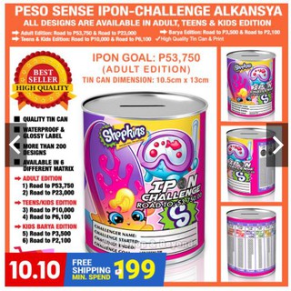 Shopskin-PESO SENSE Ipon Challenge Alkansya CoinBank