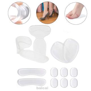 Anti Slip Blister Prevention Easy Use Transparent Foot Protection Wear Resistant Heel Grips Set