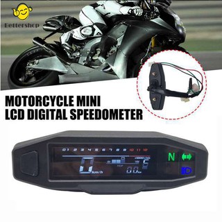 Universal Motorcycle LCD Digital Speedometer Odometer RPM