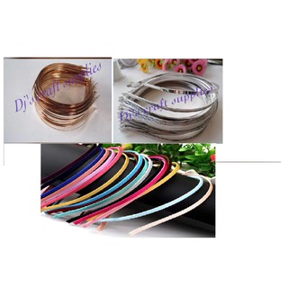 [PER PIECE OF HEADBAND] : 5MM GOLD, 5MM SILVER Stainless and Satin headband