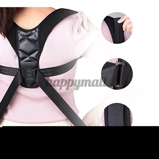 Unisex Adjustable Posture Corrector Back Shoulder Support Lumbar Brace Straps