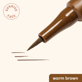 Sunnies Face Lifebrow Micromarker [Liquid Brow Pen] (Warm Brown)