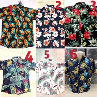 Men’s Hawaiian Printed Stripe POLO Shirt Unisex