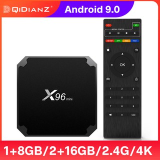 TV Box X96 mini Android 9.0 Smart Set Top Box Amlogic S905W Quad Core 2.4GHz WiFi Media Player