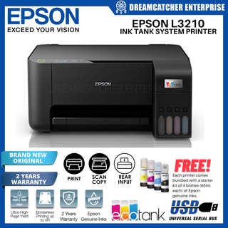 Epson L3110 / L3210 EcoTank All-in-One Ink Tank Printer Uses 003 Ink [Brand New Original]