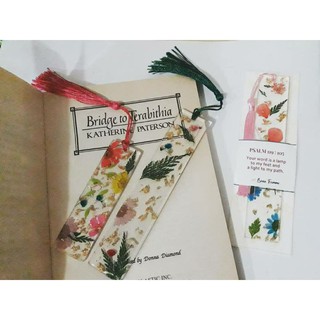 Notebooks & Papers✱Bènie Femme | Resin Bookmarks with real pressed flower. Can be used for devotiona