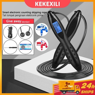 KEKEXILI Digital Jump Rope Counting Calorie Fitness Sport Weight-bearing Skipping Ropes Workout Excercise Tool