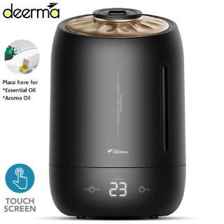 Deerma Humidifier Ultrasonic Touch Screen Aroma Diffuser Air Humidifier 5L Essential Oil Air Purifiers [COD] Home Appliances