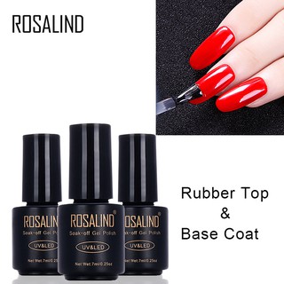 ROSALIND 7ml long-lasting nail varnish rubber top coat nail gel polish