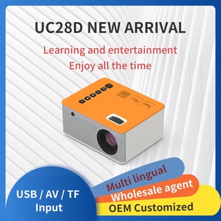 【shanhai】High Resolution Uc28D Home Led Projector Portable Mobile Phone Projector
