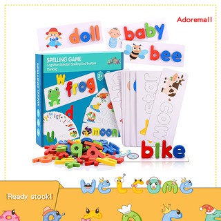 AdoreMall Spelling Game Cognitive Alphabet Spelling Writing Math Exercise for kids