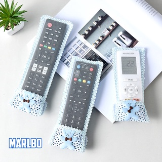 Fabric lace TV air conditioning remote control set bow protective cover dust bag