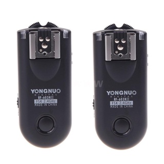 【BEST SELLER】 Yongnuo RF-603N II Wireless Remote Flash Trigger N3 for Nikon D90 D600 D5000 D7000