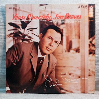 Jim Reeves ‎- Yours Sincerely, Jim Reeves - Vinyl Record Plaka LP Album