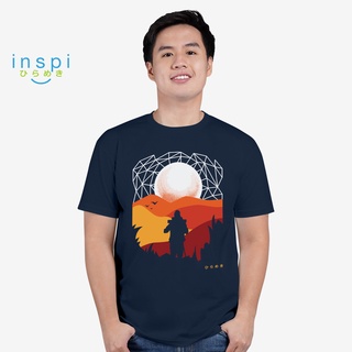 INSPI Tees Trekking Graphic Tshirt in Navy Blue
