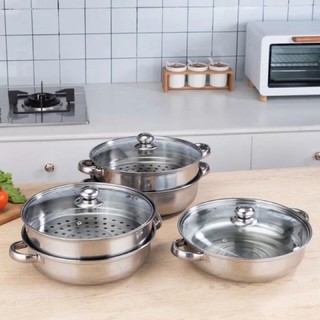 UD 2 Layer Stainless Steamer and Cooking Pot