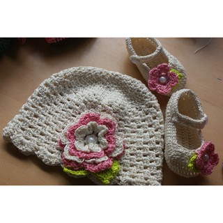 crochet shoes&hat(terno)