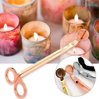 NICKOLAS Stainless Steel Candle Wick Trimmer Hook Clipper Cutter Candle Wick Scissors Gift Trim Oil Lamp Snuffers Tool Candle Accessories/Multicolor