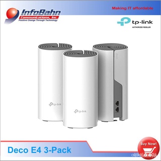 TP-Link Deco E4 Whole Home Mesh Wi-Fi System, WiFi Mesh Router (Deco E4 3-pack) l Wo RAtT