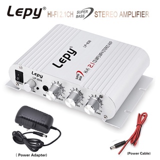 Lepy LP-838 Car Amplifier Hi-Fi 2.1 CH Channel MP3 MP4 Phone Radio Audio Stereo Super Bass Speaker Player