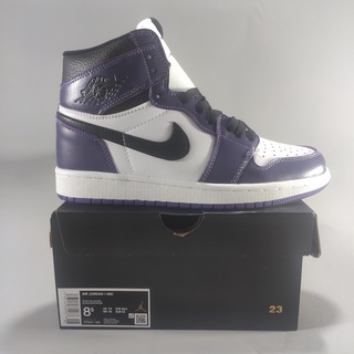 Air Jordan 1 Rereo High OG "Court Purple" White Purple Men Women Nike Sneakers