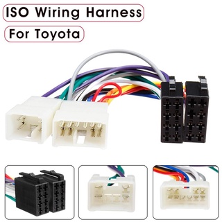 【sale】 Car Stereo Radio Harness ISO Radio Wiring Harness Connector Plug Adapter For Toyota Vios Cam