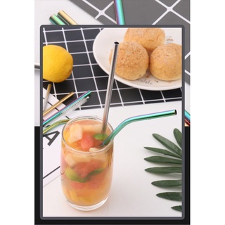 5in1 personalized drinking straw RAINBOW stainless