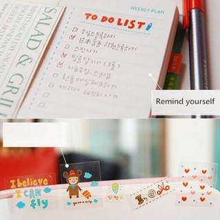 Cute Decoration Transparent Planner Sticker Calendar Diary (9)