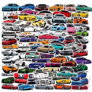 100Pcs/Set ❉ SuperRun Supercar - JDM Racing Cars Stickers ❉ DIY Fashion Waterproof Decals Doodle Stickers