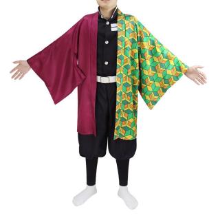 Japan Anime Demon Slayer: Kimetsu No Yaiba Kamado Nezuko Cosplay Costume Kimono Robes Suit (4)