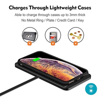 19SD Wireless Charger Wireless Charger Pad Qi 15W Non-slip Fast Charging