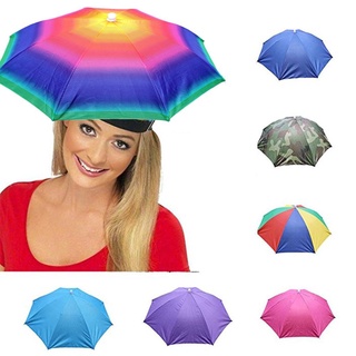 golf umbrellauv umbrellaumbrella folding automatic№☏❁Umbrella Hat head Sunshade Foldable Golf Fishin