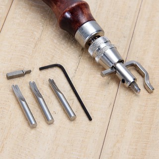 5 in1 DIY Leathercraft Stitching GrooverCrease Leather Tools
