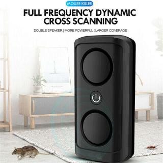 Ultrasonic Plug In Pest Repeller Rat Mouse Mice Spider Insect Fly Mosquito with upgraded sonic speaker emits more powerful and more concentrated ultrasonic wave plug in mice, rats, roaches, flies, mosquitoes, ants, spiders