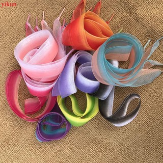 1 Pair/120cm Gradient Lace Shoelaces Flat Changing Color Creative Shoe Strings