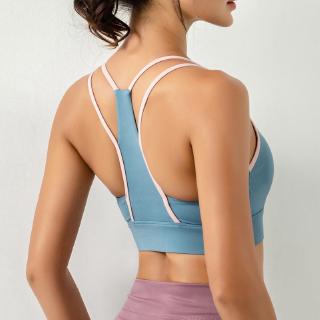 Sports Shockproof Bra Vests Women Underwear Yoga Sport Bras (2)