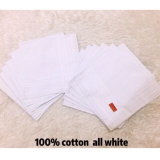 COD Plainwhite handkerchief cotton tela cannon (12pcs panyo)