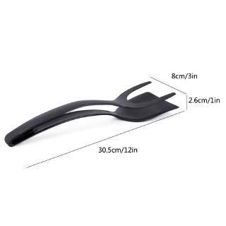 Two-in-one Silica Gel Food Clip Multi-function Frying Pan Shovel (7)