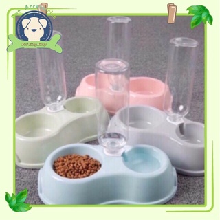 Pets Bowl dog foods Cat Bowl 2in1 Food Bowl DrinkingBottle Set Puppy Kitty Food Bowls WaterBowl