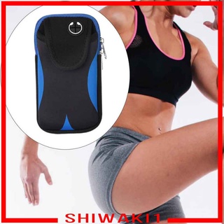 [SHIWAKI1] Phone Arm Bag Sports Gym Phone Holder Arm Pouch Case Running Band Armband Cell Phone Arm Holder for All 6.5\" Phones (1)