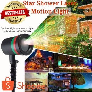 BRING ME- Laser Light Star Motion Shower Red & Green Projector Lights Dazzling Motion LED Decoration