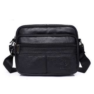 Men's Genuine Leather Shoulder Bag Messenger Bags Men's Bag 2020 Fashion Flap Crossbody Handbag Male