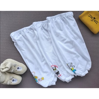 3PCS Kids Pajama White 6mos-2yo - Cotton
