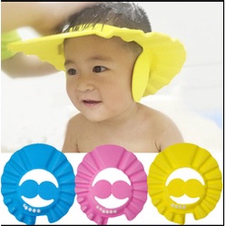 ●Baby Kids Adjustable Shower Cap Head Wrap Washing Hair Ear Protector for Bath