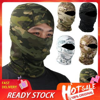 【PT】Camouflage Outdoor Cycling Hunting Hood Protection Balaclava Head Face Cover