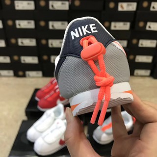 100% Original Nike Cortez Kenny IV White Gray Kids Shoes (6)
