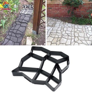 Garden DIY Plastic Path Maker Pavement Model Concrete Stepping Stone Cement Mould Brick (6)