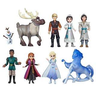 disney Frozen 2 Queen elsa Princess Anna Snow Action Toy Figures set Water Horse Reindeer Doll