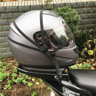 motorcycle bag℗♗NL Motorcycle Helmet Rope Mesh Net Luggage Organizer Holder Belt Cable Cord Rope S