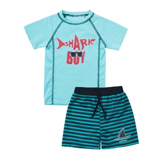 Fommy Toddler Baby Boy Swimsuit 18-24 Months Summer Set, Baby Boys Swimwear Shark+Short Pants 2Pcs Suit
